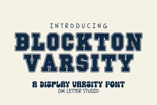 Blockton Varsity Font